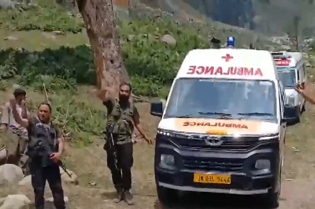 X/@ANI : Visuals from the scene of the accident | 
